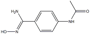 N-{4-[(Z)-amino(hydroxyimino)methyl]phenyl}acetamide Struktur