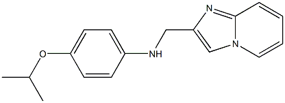 N-{imidazo[1,2-a]pyridin-2-ylmethyl}-4-(propan-2-yloxy)aniline Struktur