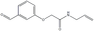 N-allyl-2-(3-formylphenoxy)acetamide Struktur