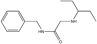 N-benzyl-2-(pentan-3-ylamino)acetamide Struktur