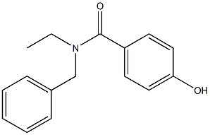 N-benzyl-N-ethyl-4-hydroxybenzamide Struktur