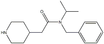 N-benzyl-N-isopropyl-2-piperidin-4-ylacetamide Struktur