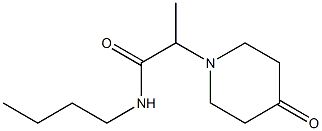 N-butyl-2-(4-oxopiperidin-1-yl)propanamide Struktur