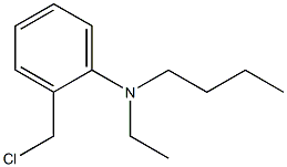 N-butyl-2-(chloromethyl)-N-ethylaniline Struktur