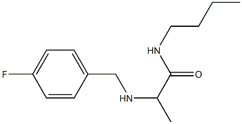 N-butyl-2-{[(4-fluorophenyl)methyl]amino}propanamide Struktur