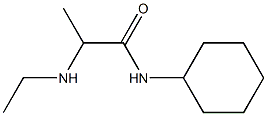 N-cyclohexyl-2-(ethylamino)propanamide Struktur