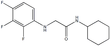 N-cyclohexyl-2-[(2,3,4-trifluorophenyl)amino]acetamide Struktur