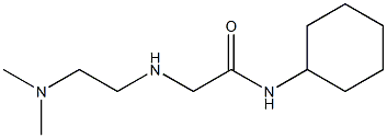 N-cyclohexyl-2-{[2-(dimethylamino)ethyl]amino}acetamide Struktur