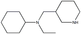 N-cyclohexyl-N-ethyl-N-(piperidin-3-ylmethyl)amine Struktur