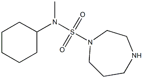 N-cyclohexyl-N-methyl-1,4-diazepane-1-sulfonamide Struktur