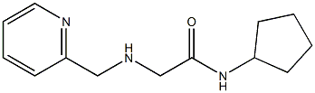 N-cyclopentyl-2-[(pyridin-2-ylmethyl)amino]acetamide Struktur