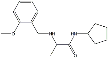 N-cyclopentyl-2-{[(2-methoxyphenyl)methyl]amino}propanamide Struktur