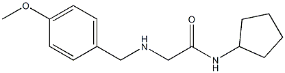 N-cyclopentyl-2-{[(4-methoxyphenyl)methyl]amino}acetamide Struktur