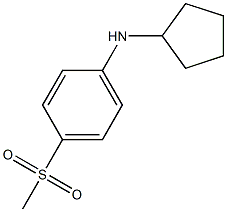 N-cyclopentyl-4-methanesulfonylaniline Struktur