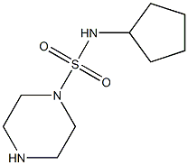 N-cyclopentylpiperazine-1-sulfonamide Struktur