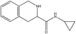 N-cyclopropyl-1,2,3,4-tetrahydroisoquinoline-3-carboxamide Struktur