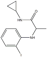 N-cyclopropyl-2-[(2-iodophenyl)amino]propanamide Struktur