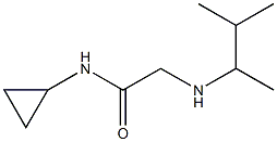 N-cyclopropyl-2-[(3-methylbutan-2-yl)amino]acetamide Struktur