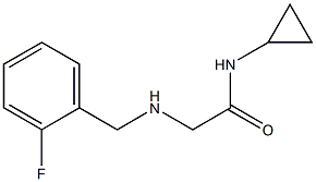 N-cyclopropyl-2-{[(2-fluorophenyl)methyl]amino}acetamide Struktur