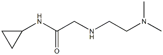 N-cyclopropyl-2-{[2-(dimethylamino)ethyl]amino}acetamide Struktur