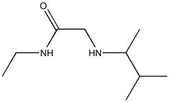 N-ethyl-2-[(3-methylbutan-2-yl)amino]acetamide Struktur