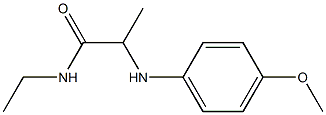 N-ethyl-2-[(4-methoxyphenyl)amino]propanamide Struktur