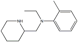 N-ethyl-2-methyl-N-(piperidin-2-ylmethyl)aniline Struktur