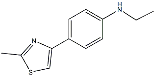 N-ethyl-4-(2-methyl-1,3-thiazol-4-yl)aniline Struktur