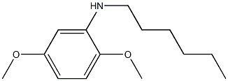 N-hexyl-2,5-dimethoxyaniline Struktur