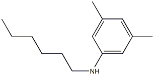 N-hexyl-3,5-dimethylaniline Struktur