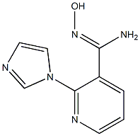 N'-hydroxy-2-(1H-imidazol-1-yl)pyridine-3-carboximidamide Struktur