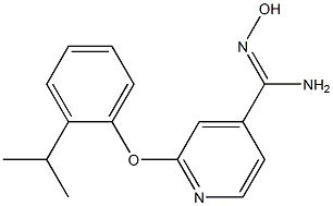 N'-hydroxy-2-(2-isopropylphenoxy)pyridine-4-carboximidamide Struktur