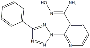 N'-hydroxy-2-(5-phenyl-2H-1,2,3,4-tetrazol-2-yl)pyridine-3-carboximidamide Struktur