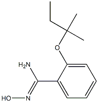 N'-hydroxy-2-[(2-methylbutan-2-yl)oxy]benzene-1-carboximidamide Struktur