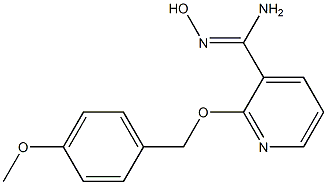 N'-hydroxy-2-[(4-methoxyphenyl)methoxy]pyridine-3-carboximidamide Struktur