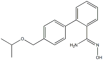 N'-hydroxy-2-{4-[(propan-2-yloxy)methyl]phenyl}benzene-1-carboximidamide Struktur