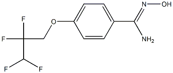 N'-hydroxy-4-(2,2,3,3-tetrafluoropropoxy)benzene-1-carboximidamide Struktur