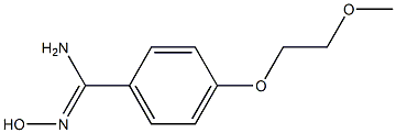 N'-hydroxy-4-(2-methoxyethoxy)benzenecarboximidamide Struktur