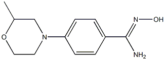 N'-hydroxy-4-(2-methylmorpholin-4-yl)benzene-1-carboximidamide Struktur