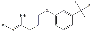 N'-hydroxy-4-[3-(trifluoromethyl)phenoxy]butanimidamide Struktur