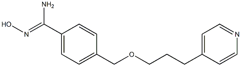 N'-hydroxy-4-{[3-(pyridin-4-yl)propoxy]methyl}benzene-1-carboximidamide Struktur