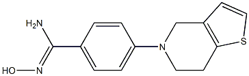 N'-hydroxy-4-{4H,5H,6H,7H-thieno[3,2-c]pyridin-5-yl}benzene-1-carboximidamide Struktur