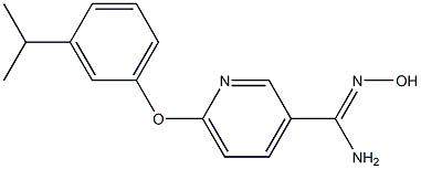 N'-hydroxy-6-(3-isopropylphenoxy)pyridine-3-carboximidamide Struktur