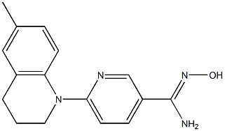 N'-hydroxy-6-(6-methyl-3,4-dihydroquinolin-1(2H)-yl)pyridine-3-carboximidamide Struktur