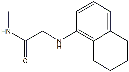 N-methyl-2-(5,6,7,8-tetrahydronaphthalen-1-ylamino)acetamide Struktur