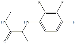 N-methyl-2-[(2,3,4-trifluorophenyl)amino]propanamide Struktur