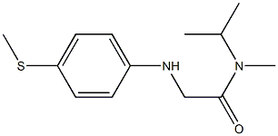 N-methyl-2-{[4-(methylsulfanyl)phenyl]amino}-N-(propan-2-yl)acetamide Struktur