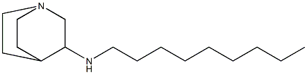 N-nonyl-1-azabicyclo[2.2.2]octan-3-amine Struktur