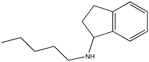 N-pentyl-2,3-dihydro-1H-inden-1-amine Struktur