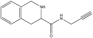 N-prop-2-ynyl-1,2,3,4-tetrahydroisoquinoline-3-carboxamide Struktur